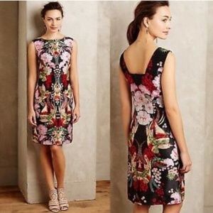 Anthropologie Secret Garden Sheath Dress